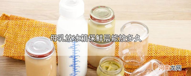 母乳放冰箱保鲜层能放多久优质