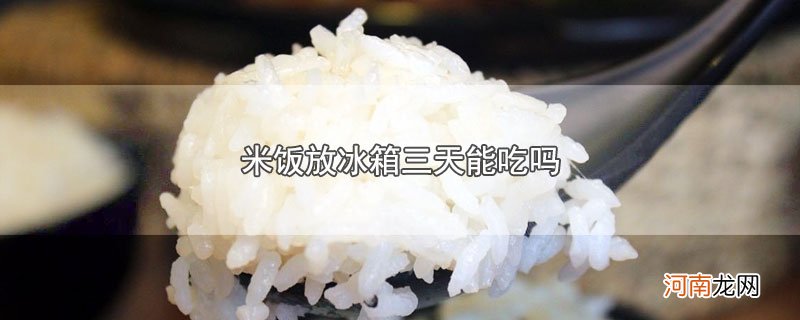 米饭放冰箱三天能吃吗优质