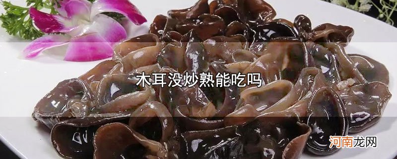 木耳没炒熟能吃吗优质