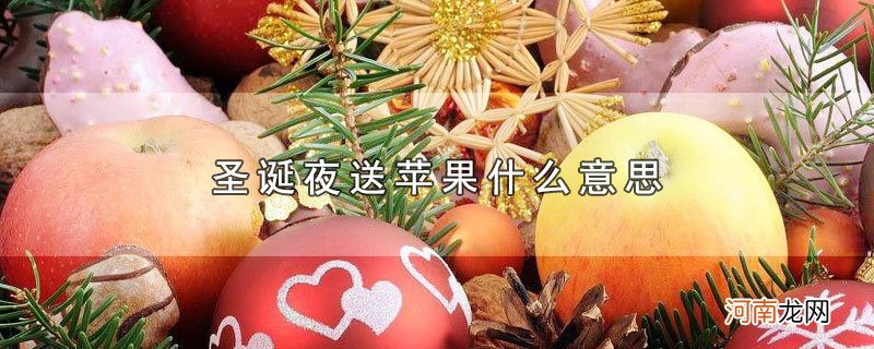 圣诞夜送苹果什么意思优质