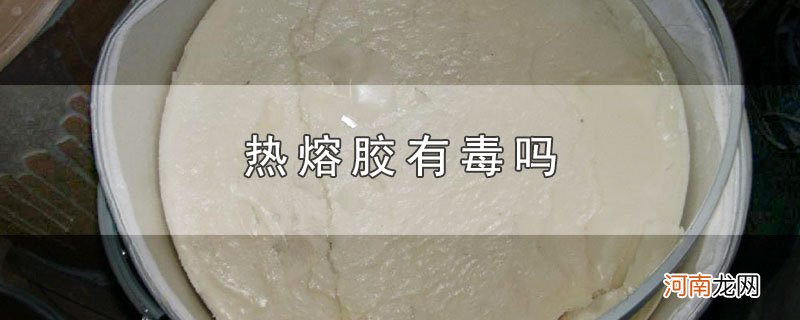 热熔胶有毒吗优质