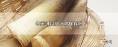 冬笋可以放冰箱保存吗优质