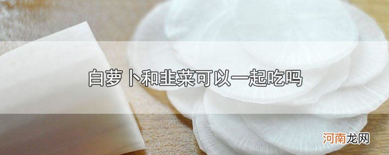 白萝卜和韭菜可以一起吃吗优质