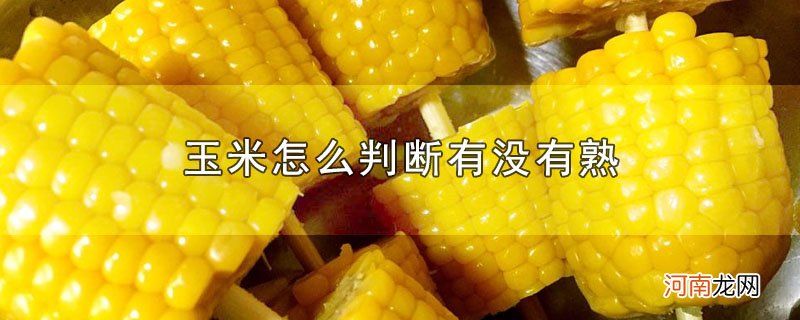 玉米怎么判断有没有熟优质