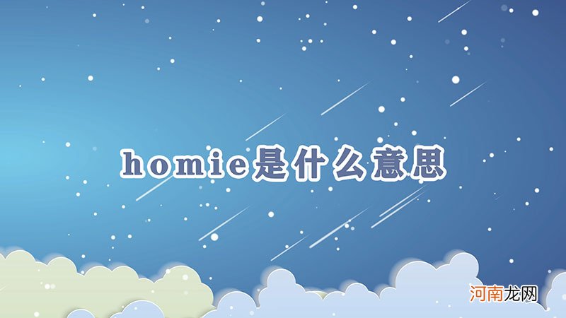 homie是什么意思优质