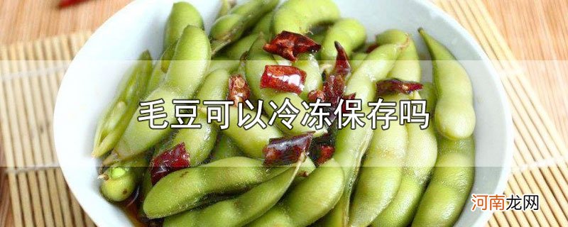 毛豆可以冷冻保存吗优质