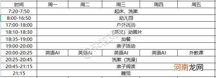 一个北京5岁孩子的时间安排表，看得我哭笑不得！