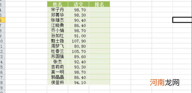 excel进行数据排名，排序排名函数RANK的用法