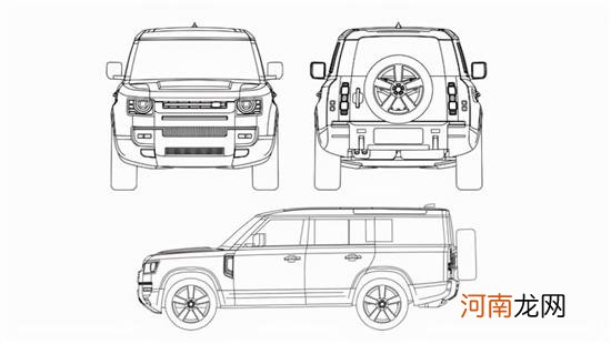 尺寸更大 捷豹路虎卫士130专利图曝光