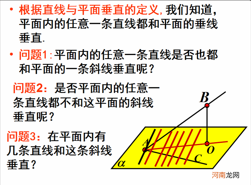 三垂线定理及其逆定理