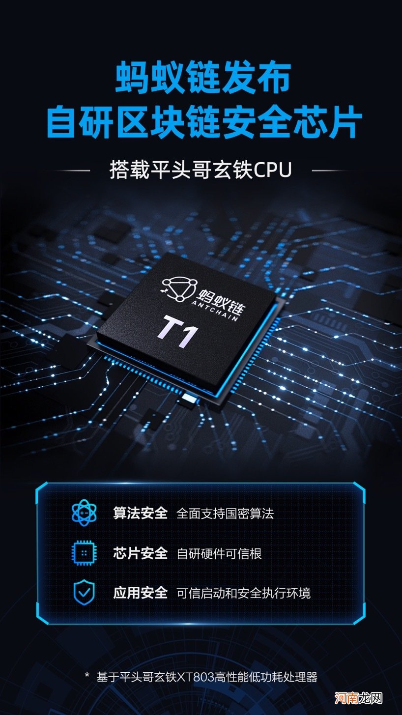 蚂蚁链发布自研区块链安全芯片 搭载平头哥玄铁CPU