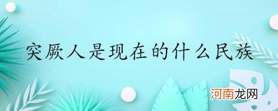 突厥人是现在的什么民族优质