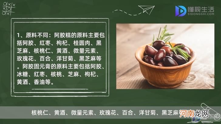 阿胶固元膏和阿胶糕的区别