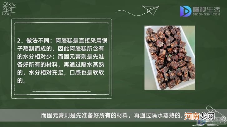 阿胶固元膏和阿胶糕的区别