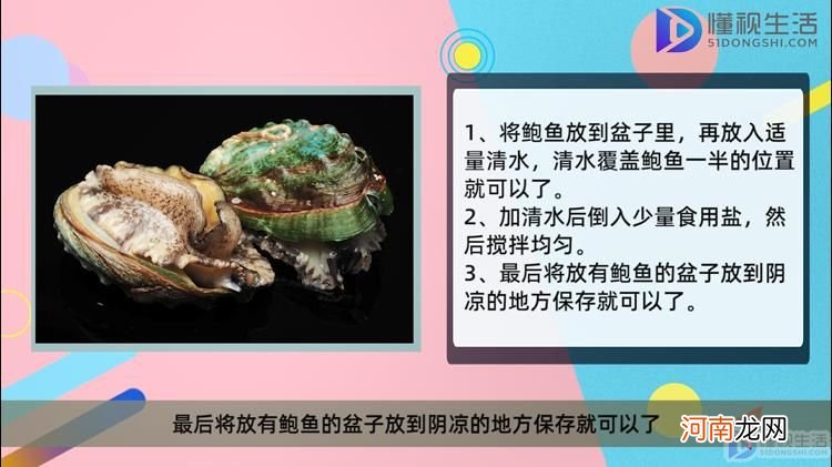 鲍鱼暂时不吃如何保存