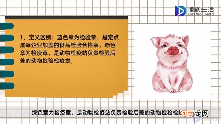 猪肉蓝色章和绿色章的区别