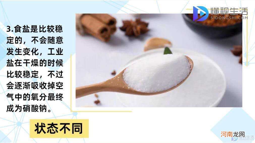 工业盐和食用盐的区别