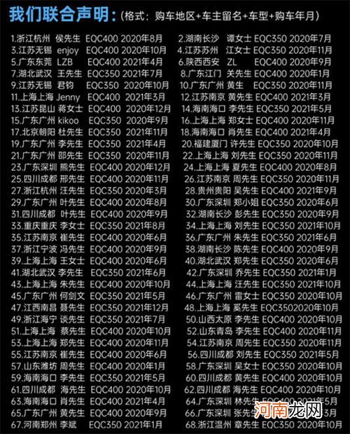 奔驰EQC电机故障引68位车主联名维权