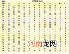 生男生女2022年的清宫表 生男生女清宫图2022年推算表