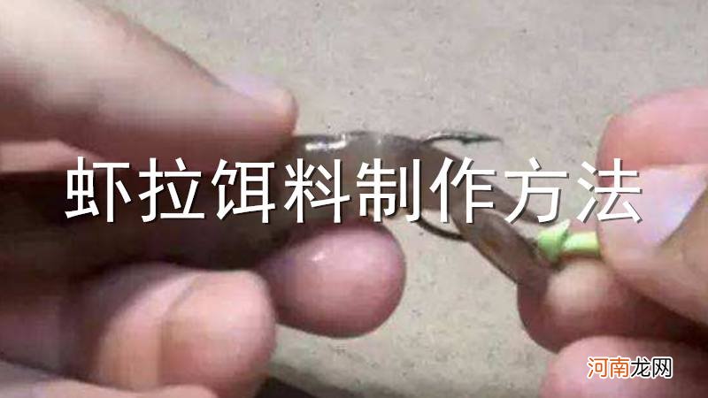 虾拉饵料制作方法