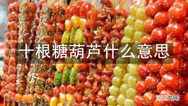 十根糖葫芦什么意思