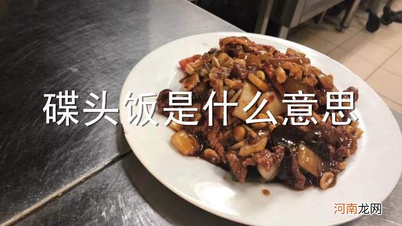 碟头饭是什么意思