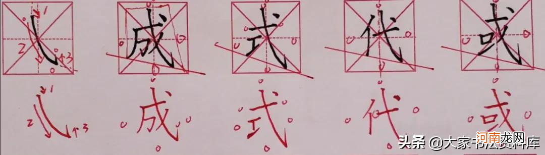 小学生初学硬笔书法技巧图解 硬笔书法基础入门教程