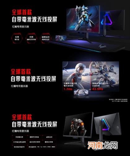 miniLED屏 自带毫米波 红魔电竞显示器发布：全球首款27英寸4K/160Hz