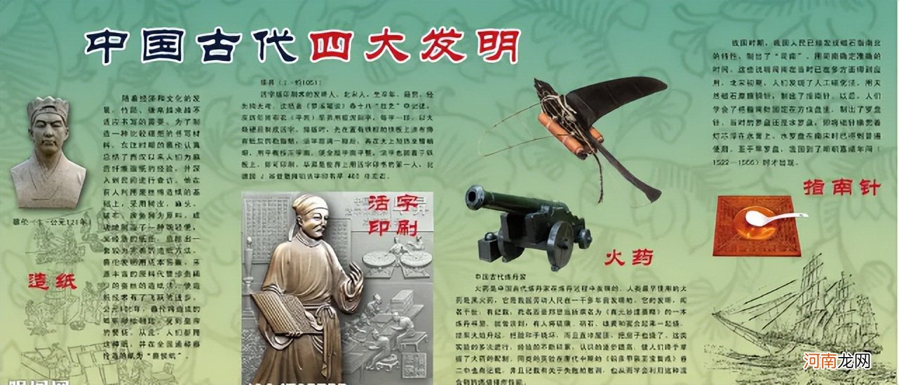中国古代四大发明的资料简介 中国古代四大发明介绍