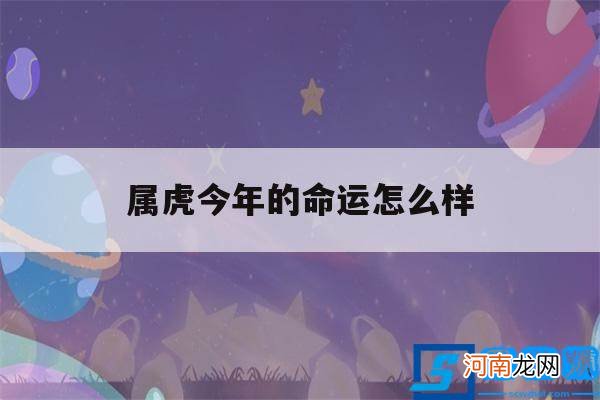 属虎的今年运势怎么样 属虎今年的命运怎么样