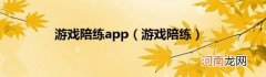 游戏陪练 游戏陪练app