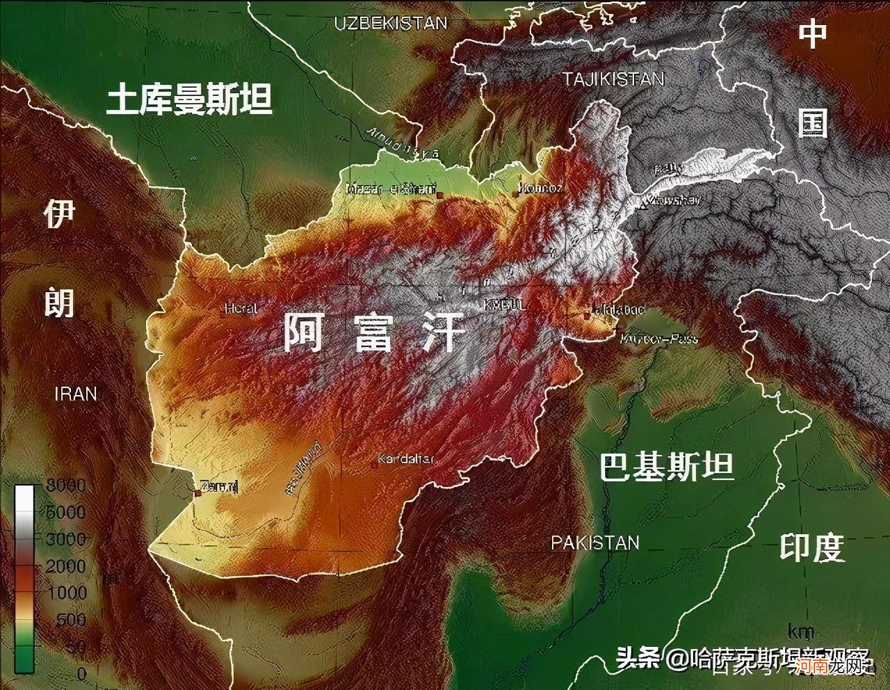 阿富汗地图上的位置属于哪个州 阿富汗属于哪个洲