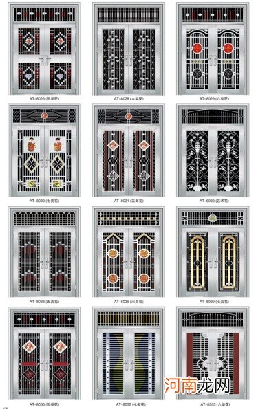 不锈钢门花样式图 不锈钢管门花样