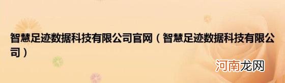 智慧足迹数据科技有限公司 智慧足迹数据科技有限公司官网