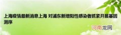 上海疫情最新消息上海对浦东新增阳性感染者抓紧开展基因测序