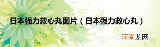 日本强力救心丸 日本强力救心丸图片