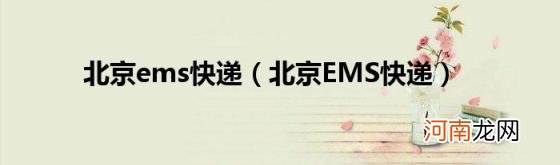 北京EMS快递 北京ems快递