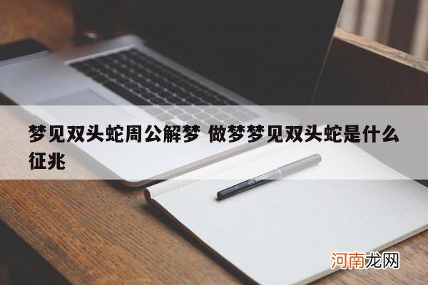 梦见双头蛇周公解梦 做梦梦见双头蛇是什么征兆