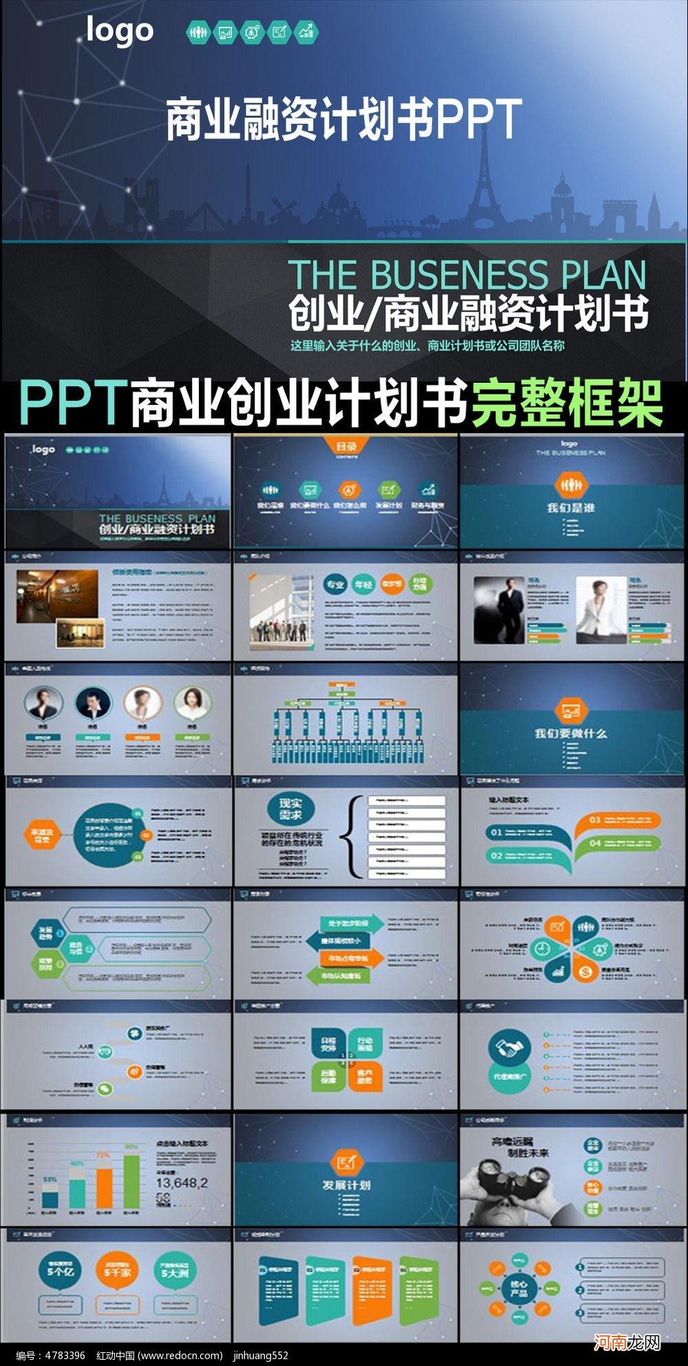 商业创业计划书 商业创业计划书ppt