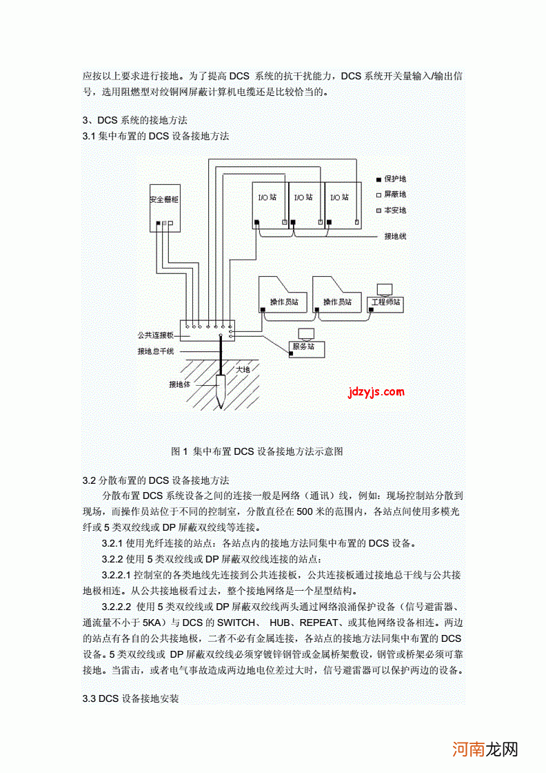 DCS系统接地要求 dcs地极接地