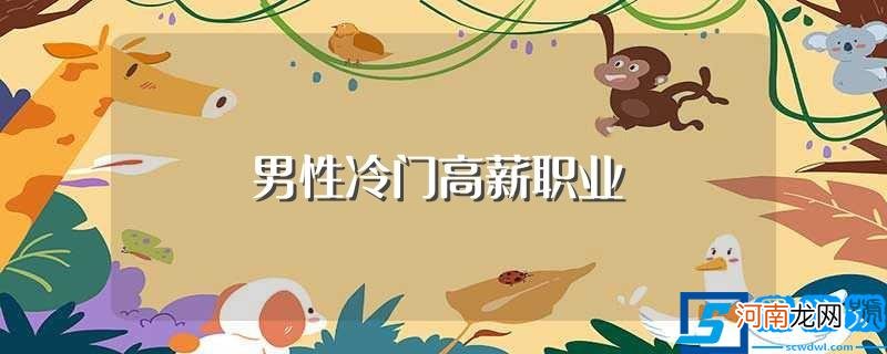 分别都是做什么的 男性冷门高薪职业