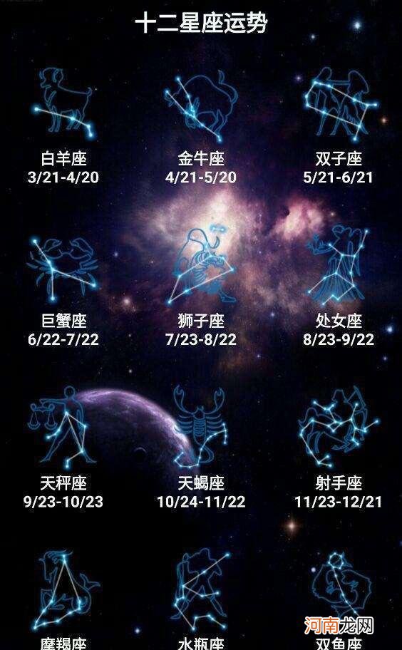 星座查询星盘查询 星盘星座精确查询表