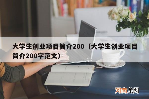 大学生创业项目简介200字范文 大学生创业项目简介200