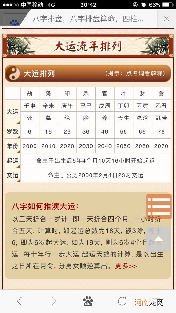 八字流年 八字流年食神是什么意思