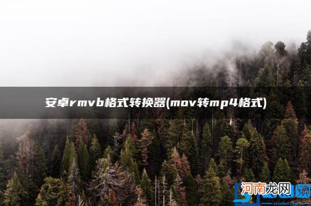 mov转mp4格式 安卓rmvb格式转换器