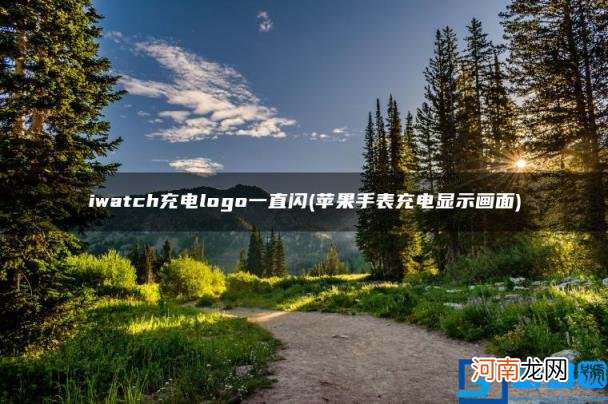 苹果手表充电显示画面 iwatch充电logo一直闪