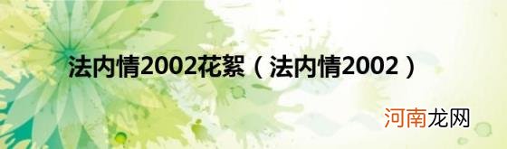 法内情2002 法内情2002花絮