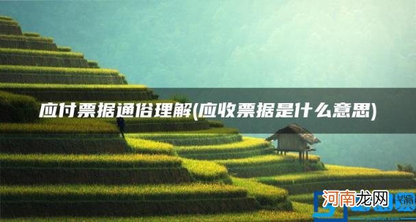 应收票据是什么意思 应付票据通俗理解