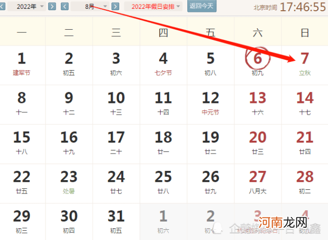 2022年8月7号生肖好运指数。