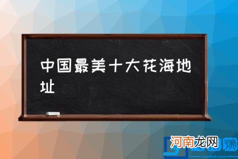 中国最美十大花海地址,中国10大最美赏花胜地?